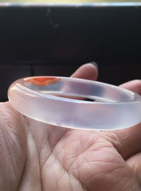 朱砂紫罗兰加厚玛瑙手镯