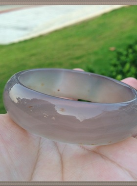 精美原石天然无烧红水草玛瑙手镯水润冰透加宽加厚玉髓女士礼140