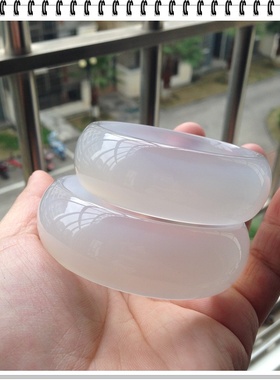 精挑加宽加厚原石无烧玉髓白玛瑙