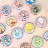 Свежее складное двусторонное милое портативное мультяшное зеркало для школьников