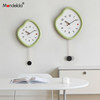 Good-looking fashionable wall clock that saves white walls