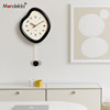 Good-looking fashionable wall clock that saves white walls