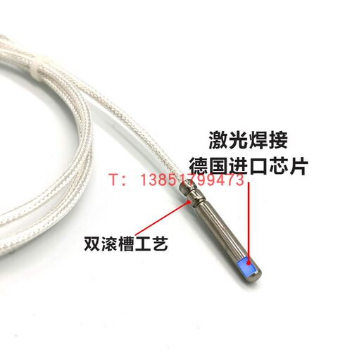 进口贺利氏WZP-PT100铂热电阻A级温度传感器防水型探头测温线 - 图2