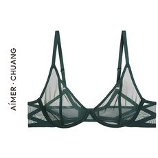 Бюстгальтер 爱慕·chuang春夏深v薄大胸显小文胸内衣女夏赠乳贴ca131351 Adore