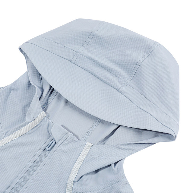 Aimu Sports Authentic Women's Spring and Summer Thin Casual Fitness Hooded Sunscreen Long Jacket Top AS144T12