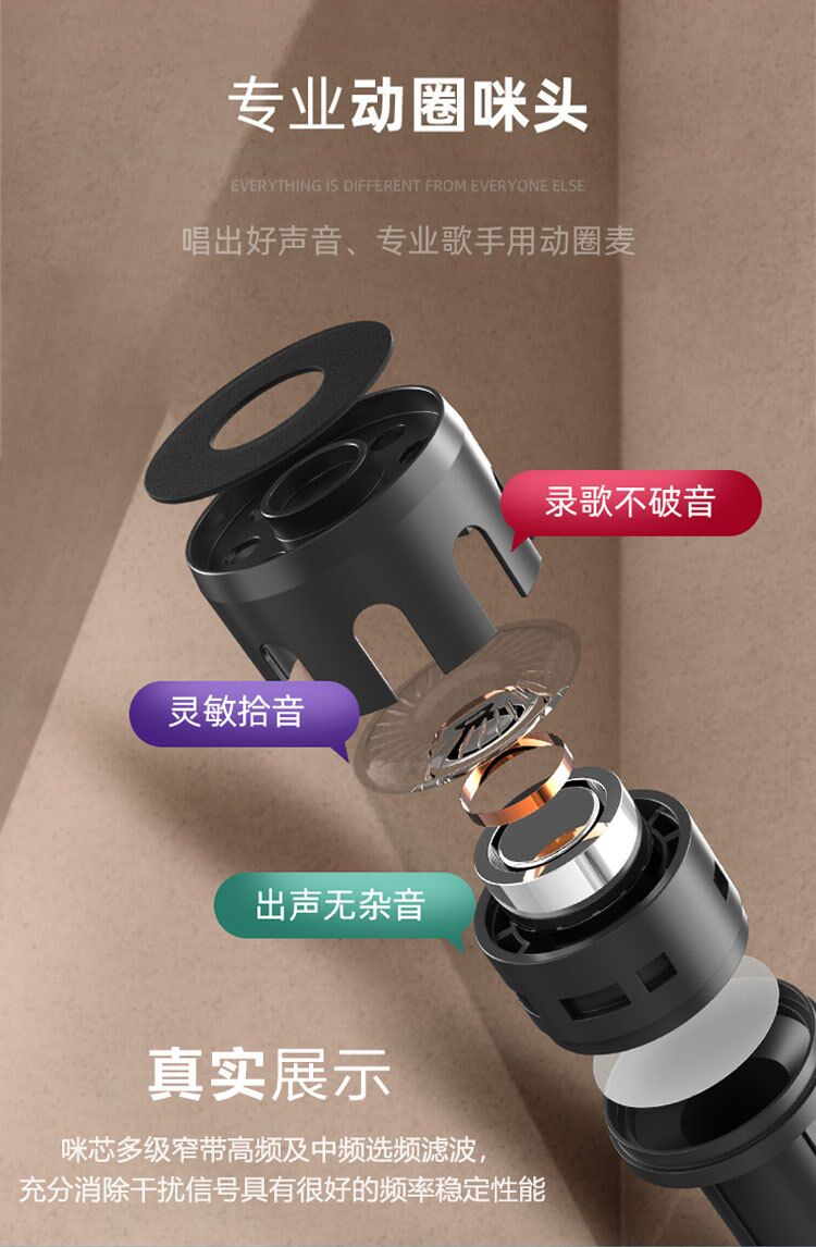 CQA无线麦克风双充电一拖二U段舞台家用KTV唱歌户外音响会议话筒 - 图2