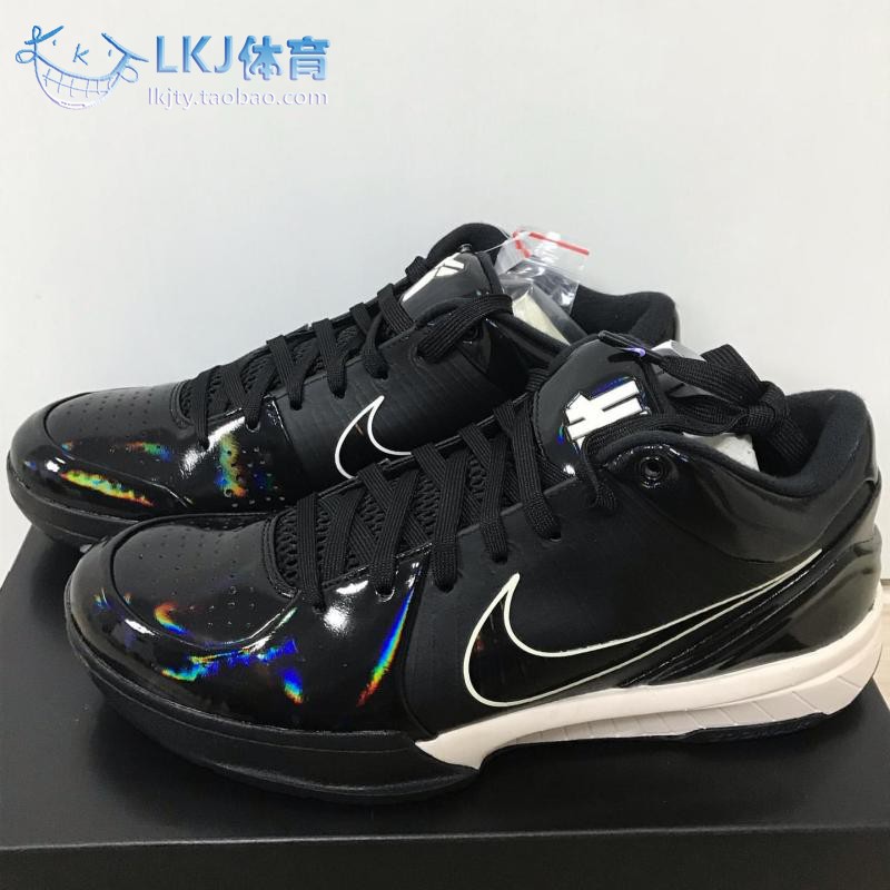 LKJ体育 Undefeated x Nike Kobe 4 ZK4 科比 黑曼巴 CQ3869-001 - 图0