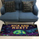Rick and Morty floor mat non-slip kitchen rug
