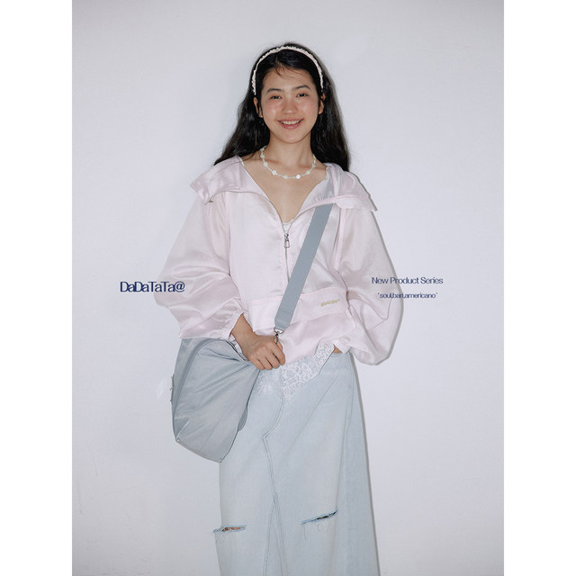 Jinggu white label DADATATA mountain girl Lyocell hooded jacket drawstring shorts sports suit for women