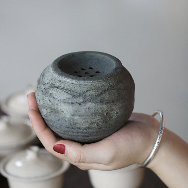 万家造物创意手工粉引建水茶洗陶瓷茶盂带盖茶渣缸茶洗缸笔洗水洗,淘宝优惠券,粉丝福利购,淘宝优惠卷