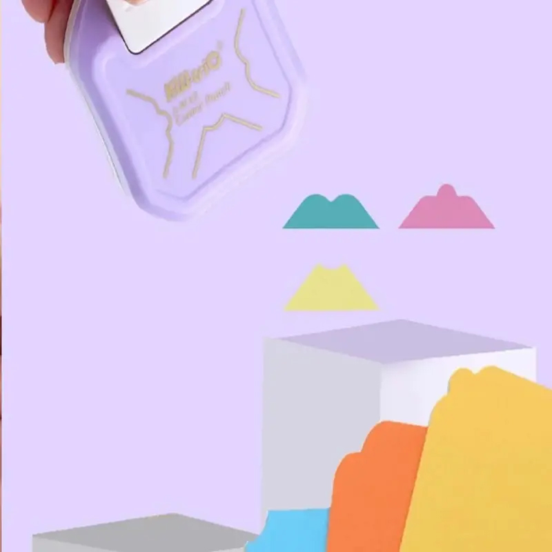 3 In1 Fancy Craft Paper Corner Cutter小型裁纸刀花边圆角器 - 图0