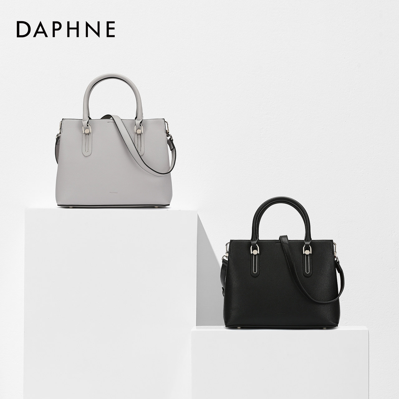 达芙妮冬季新款风琴款手提托特包 达芙妮女士包袋