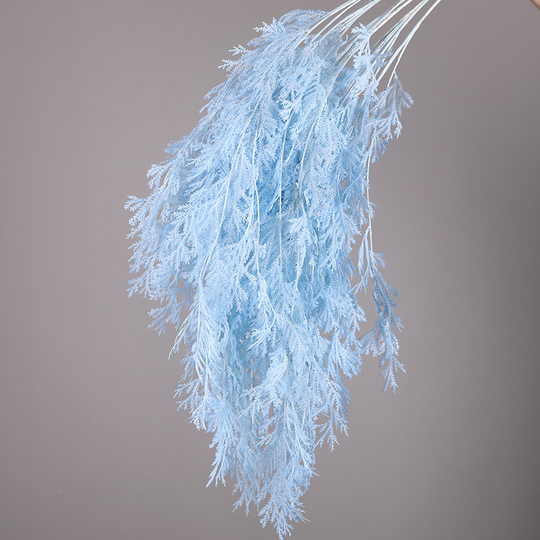 仿真垂吊鹿角婚礼堂吊顶迷雾装饰酒店婚庆用品塑料花艺插花雾凇草