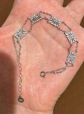 格调 小红书爆款双面格桑花时尚轻奢项链手链高级感精致锁骨链女