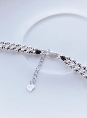 时尚颈链925纯银编织女