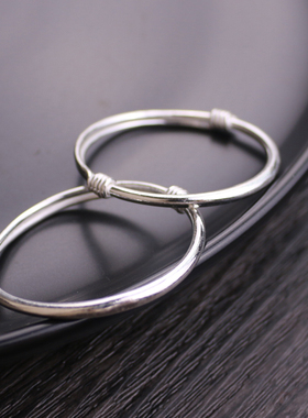 足银儿童礼物百搭手镯