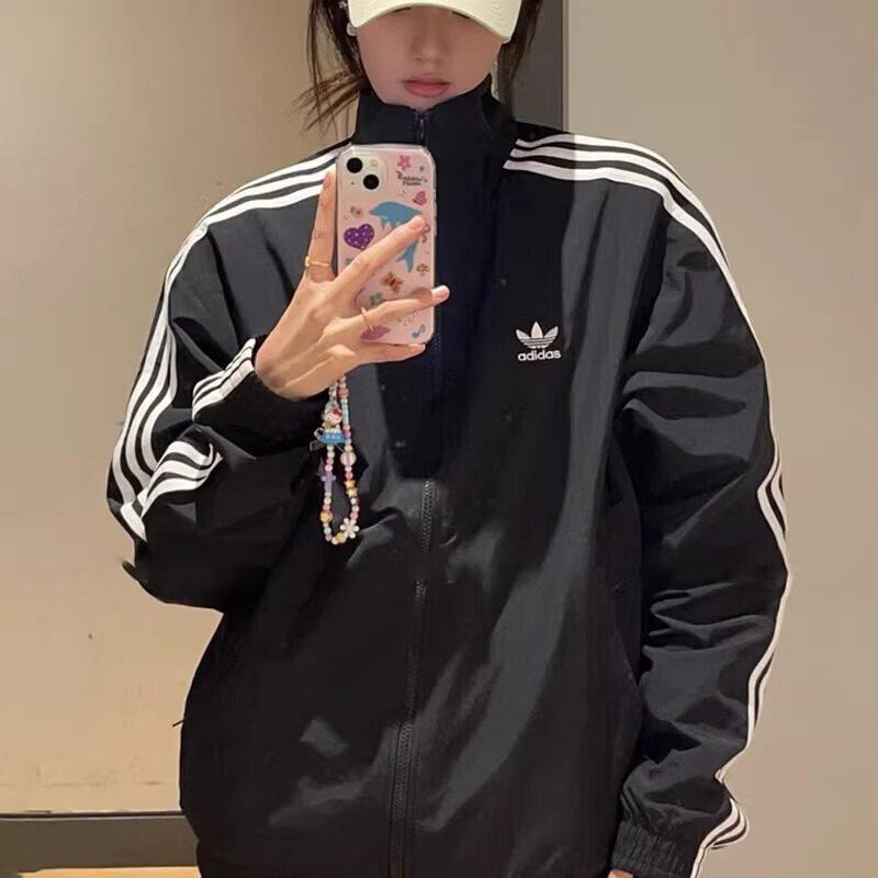 ADIDAS WOVEN FBIRD TT时尚条纹男女运动休闲立领夹克外套 KB2466,淘宝优惠券,粉丝福利购,淘宝优惠卷