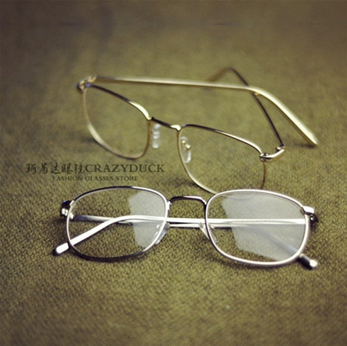 Японские цельнометаллические свежие ретро очки, в корейском стиле
