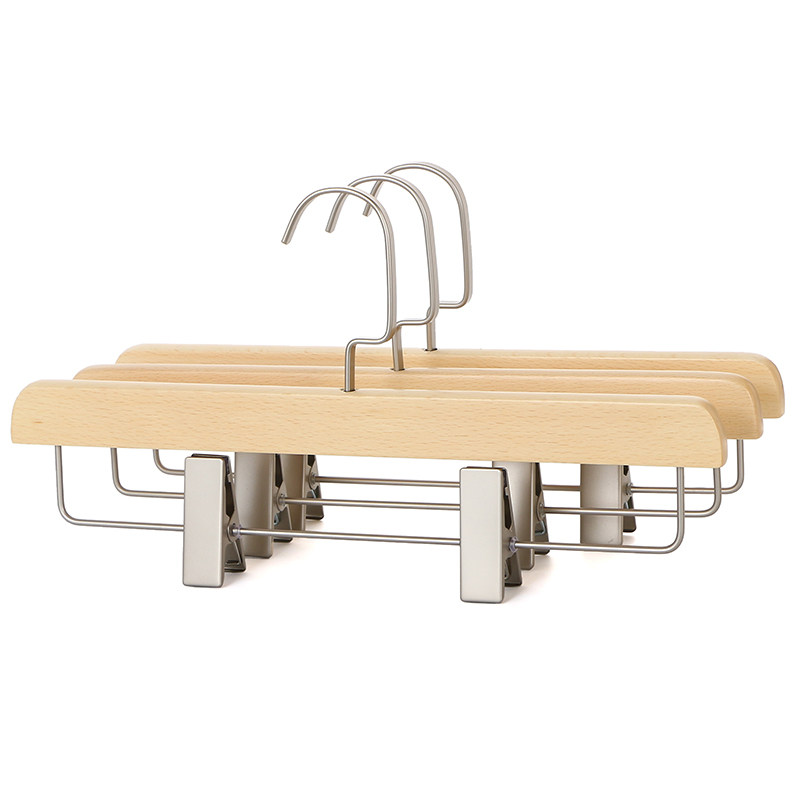 挂裤子专用衣架木质裤架裤夹家用无痕强力实木裙架jk裙夹防炸褶,淘宝优惠券,粉丝福利购,淘宝优惠卷