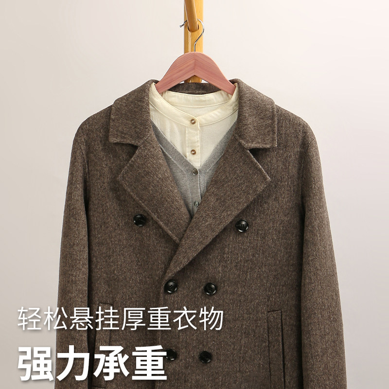 雪松木实木衣架高档衣柜衣帽间服装店专用酒店轻奢木质衣撑子高端,淘宝优惠券,粉丝福利购,淘宝优惠卷