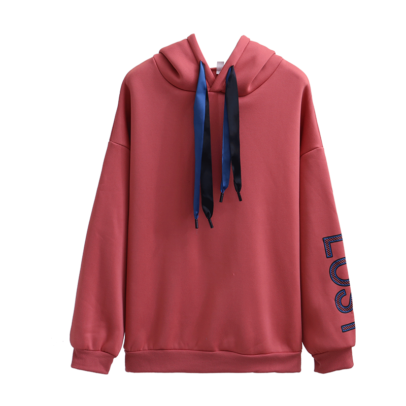 ins超火的大码女装长袖连帽卫衣 阡玫瑰卫衣/绒衫