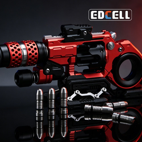 【现货】EDCELL正版红黑破坏者edc复合型推牌陀螺金属解压玩具 - 图2