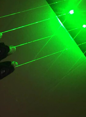 眼镜镭射绿色发光手套