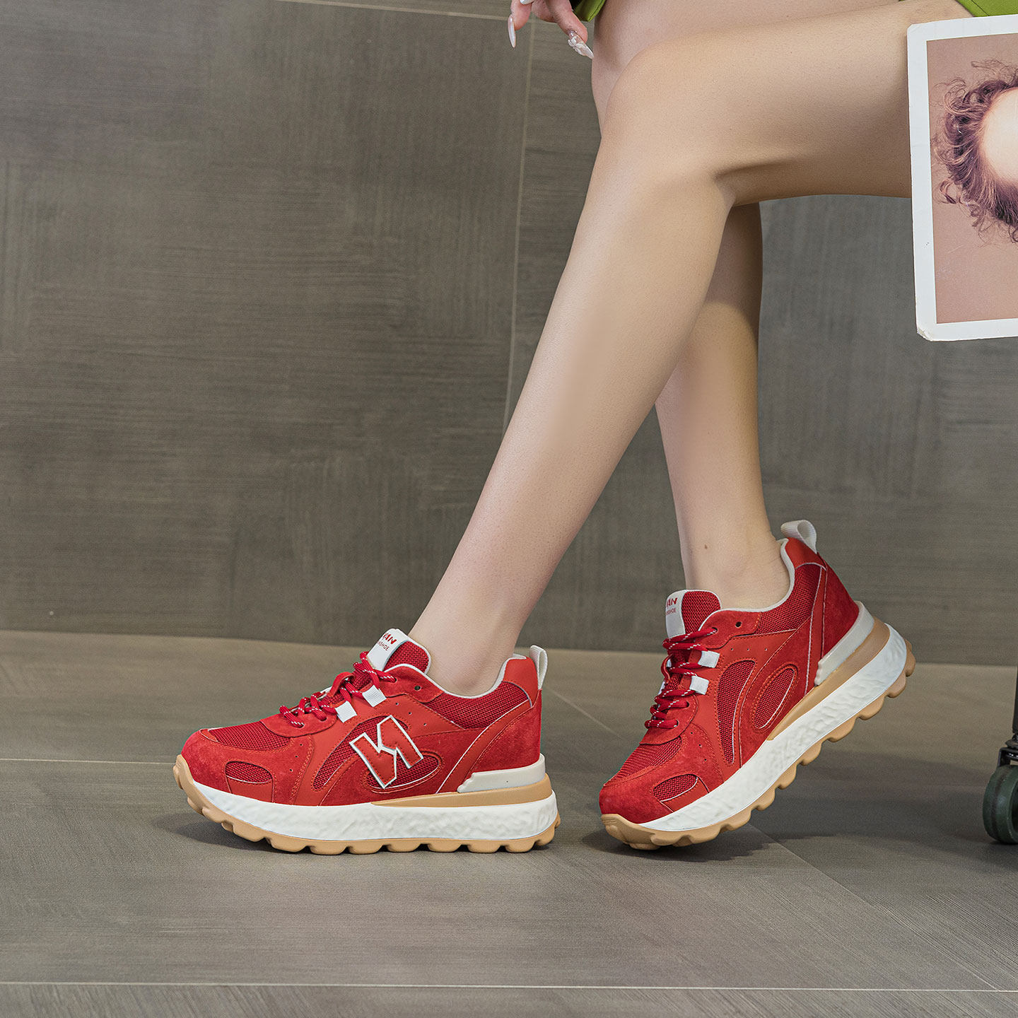 2026春季新款阿甘鞋女厚底内增高轻便网面透气德迅鞋休闲运动女鞋,淘宝优惠券,粉丝福利购,淘宝优惠卷