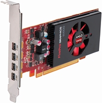 One year package for original assembly AMD FirePro W4100 graphics professional graphics card 2GB 4 4K low power consumption