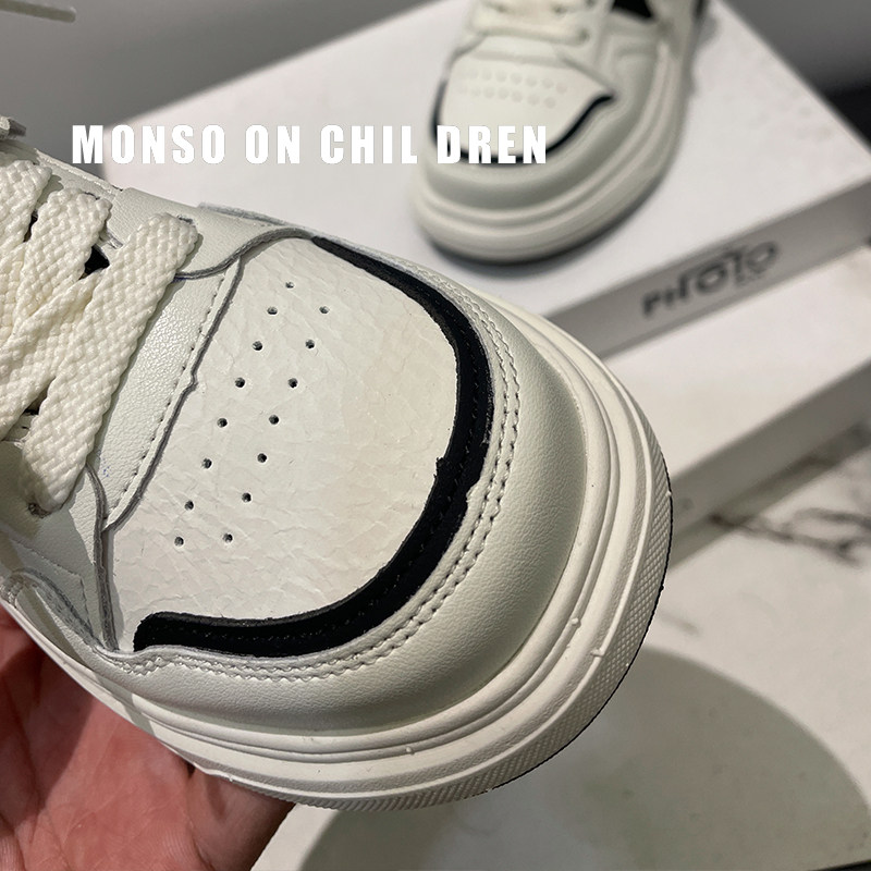女童真皮休闲鞋2026新款春季韩版软底运动鞋男童时尚百搭小白鞋潮,淘宝优惠券,粉丝福利购,淘宝优惠卷