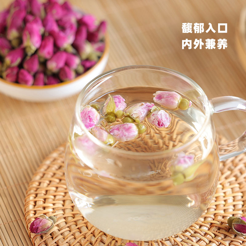 阿四出品|24年新货天然无香精重瓣玫瑰花蕾无硫非平阴花草茶90克 - 图1