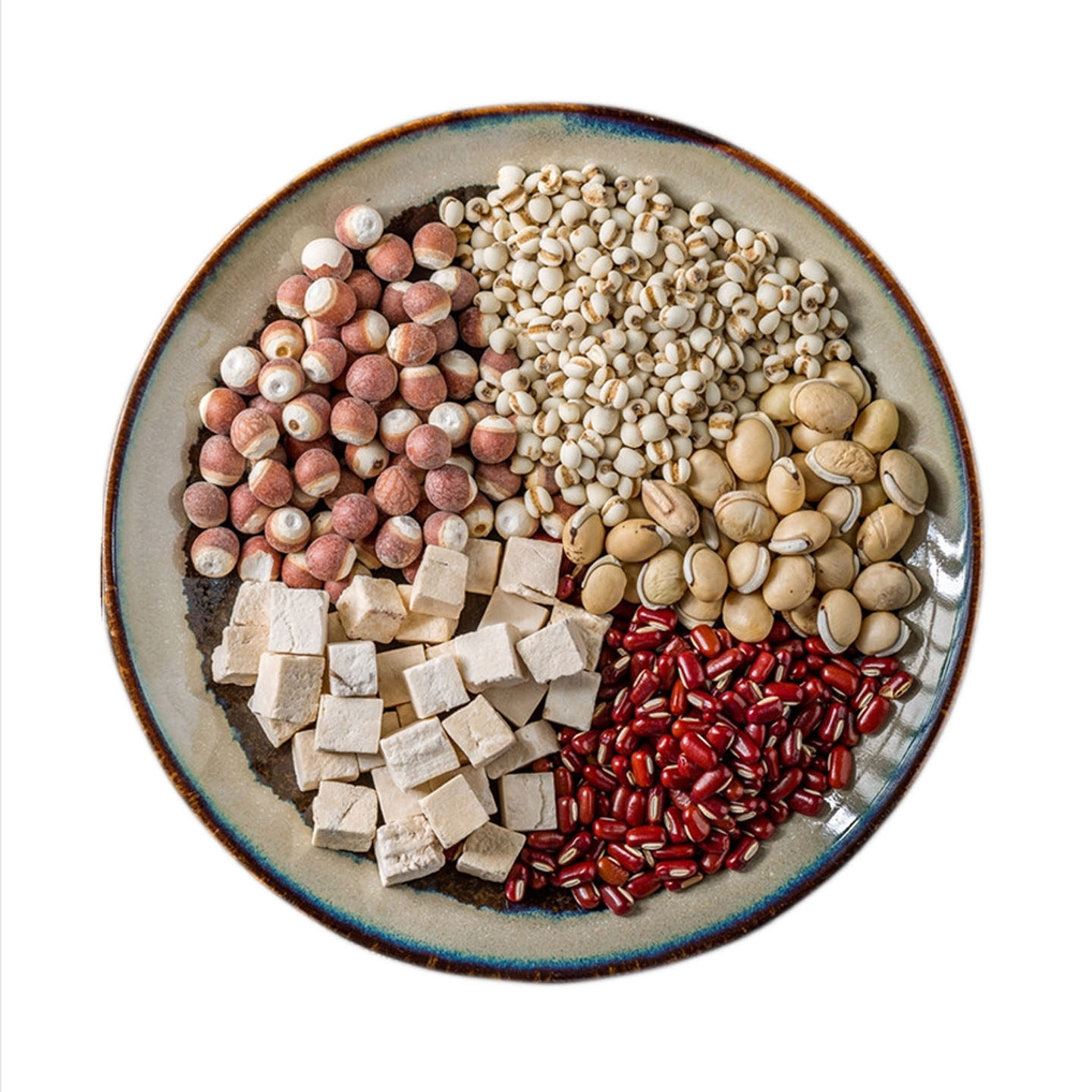 500克组合茶炒熟薏米仁赤小豆芡实茯苓粥红豆薏仁米茶代炒熟养生