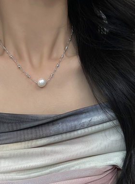 方糖家纯银天然爱迪生珍珠仙女链