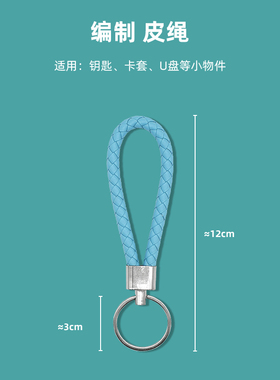 钥匙扣挂绳小巧挂件男女士汽车钥匙扣圈环防丢简约高级档学生梵高