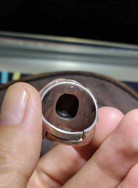 南红玛瑙四川火焰纹豪华风戒指