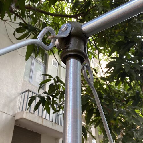 圣凯博悦室外户外训练单杠配件双杠单杠拉线杠面零件紧线器预埋件 - 图1