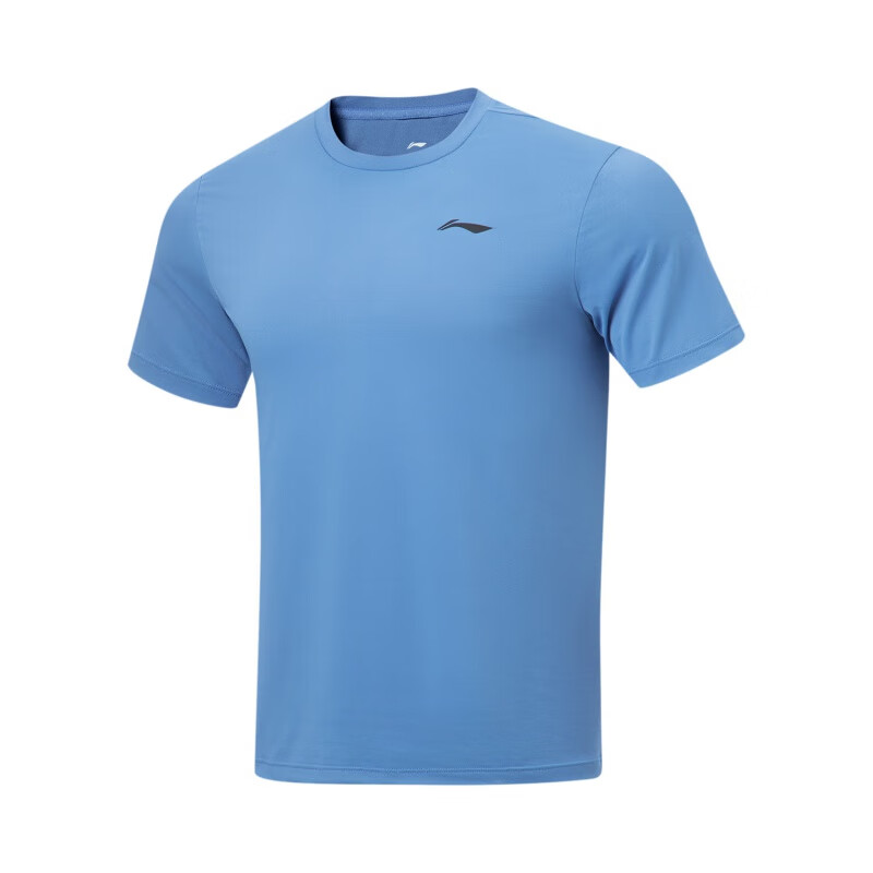 【嗜鞋】李宁男健身系列高弹性速干透气运动短袖 ATST019 ATST023 - 图0