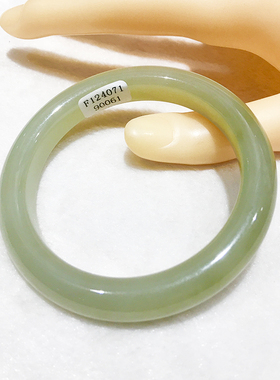 和田玉圆条油性十足手镯