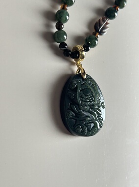 售罄 陈年孤品漏价出天然南红青玉龙龟链职场顺利避小小ren毛衣链