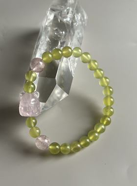 【春来发】天然青提葡萄石金发晶粉水晶草莓水晶招米招桃花分开拍