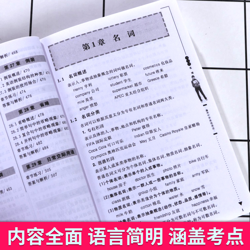 2023新版薄冰英语语法初中版第七次修订 bobing经典中学生语法书 初一初二初三中考七八九年级语法大全手册专练书籍开明出版社正版 - 图3