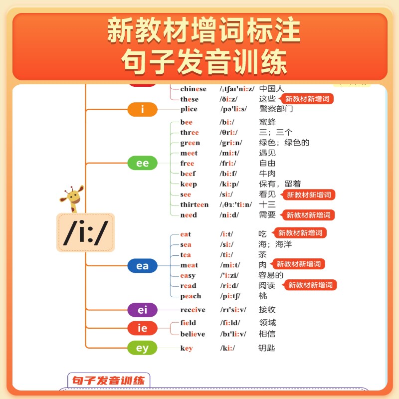 2025小学英语新教材入门零基础快速入门教材书趣味音标视频入门单词自然拼读趣味速记卡片单词少儿英语启蒙培训英语教材三年级英语