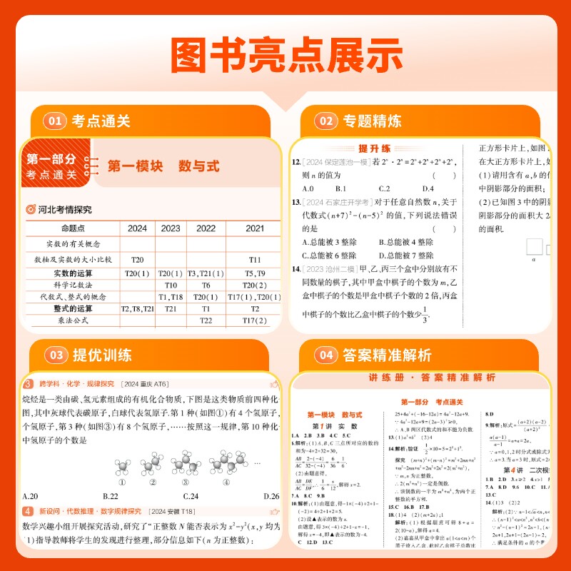 自选2025版 五年中考三年模拟河北专用语文数学英语物理化学政治历史生物地理 5年中考3年模拟53初中总复习资料真题试卷初三九年级