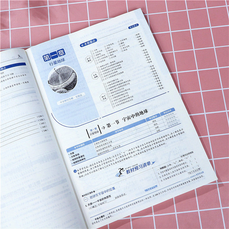 21新版中学教材全解高中地理必修1人教版高中地理必修一薛金星高一上册地理同步解读学习练习册人教版中学教材全解地理必修一