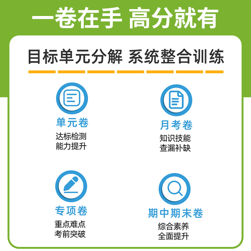 七年级下册试卷测试卷全套八年级上册语文数学英语生物地理历史政治试卷初一二同步试卷练习册必刷题初中期末单元复习冲刺卷子 - 图3