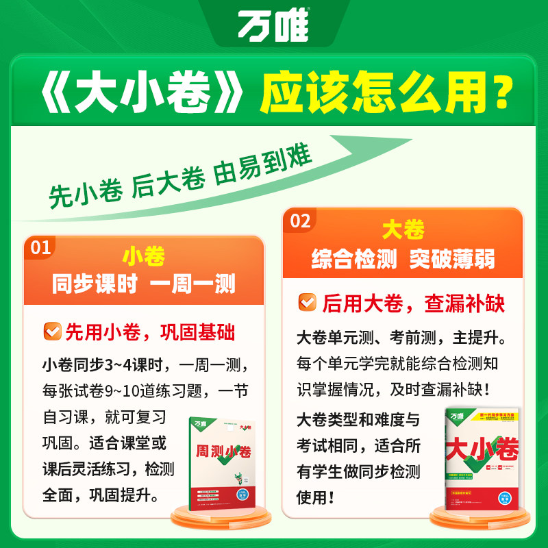 2026万唯大小卷八年级上册下册小四门政治历史地理生物人教版万维中考8同步试卷测试卷全套初二小四科单元期末刷题练习册训练