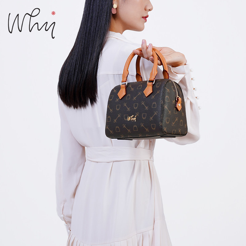 why 2023新款通勤洋气女波士顿包 why女士包袋