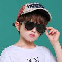 New Children Silicone Gel Polarized Integrated Lens Sunglasses Kid Retro Fashion Clams for UV8290