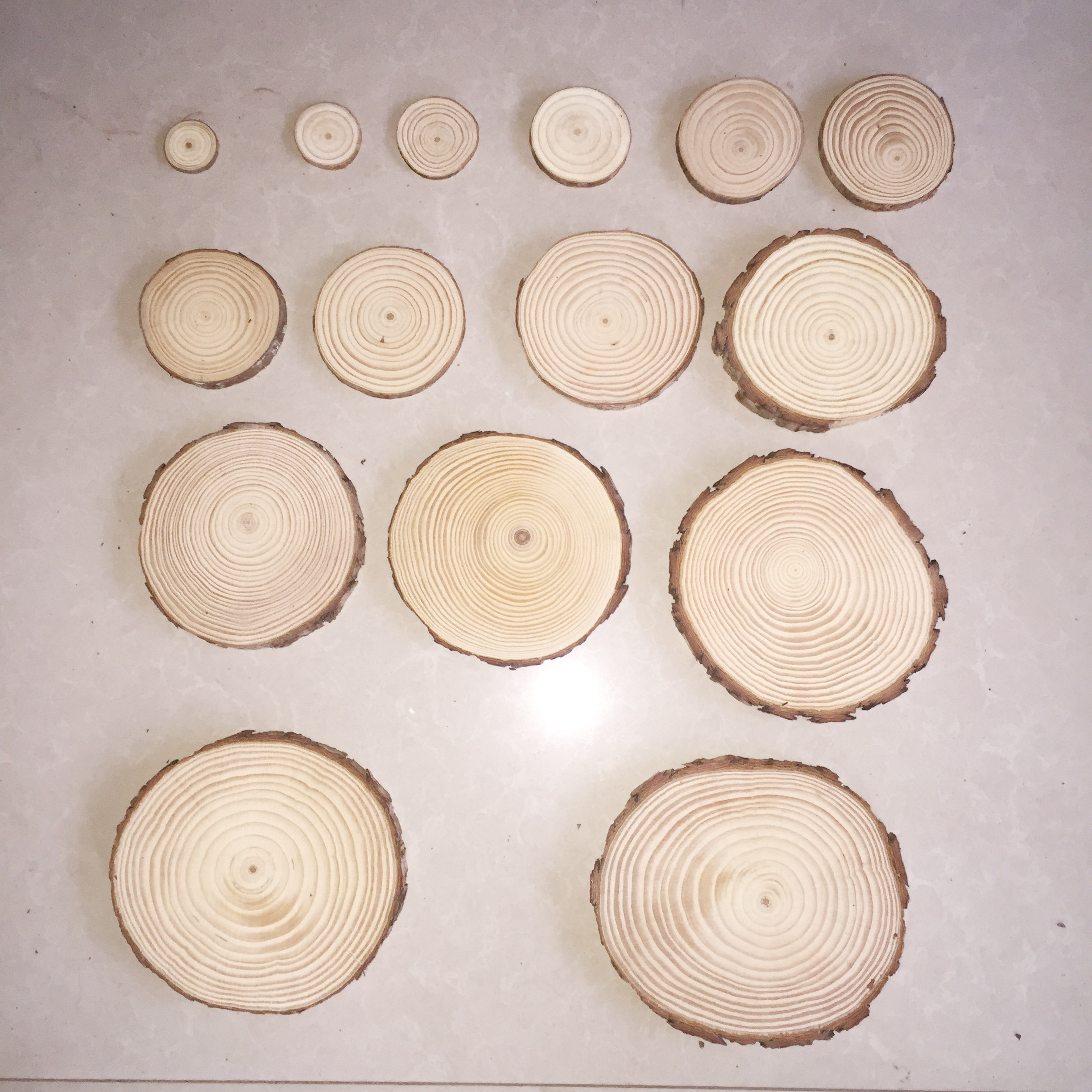 儿童diy手工模型自然材料小木片干树枝小木块盒装幼教环创成人