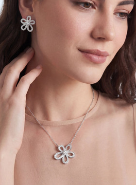 时尚百搭项链闪耀钻石长度可调节